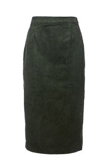 Вельветовая юбка с разрезом сзади Ichi
