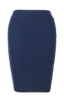 Облегающая трикотажная юбка синего цвета Tommy Jeans
