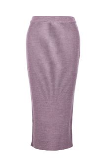 Фиолетовая полушерстяная юбка-карандаш Victoria Kuksina