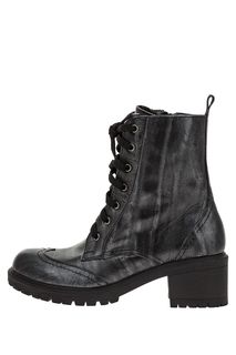 Кожаные ботинки на молнии и шнуровке Z!Boot