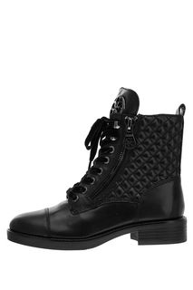 Черные кожаные ботинки Guess