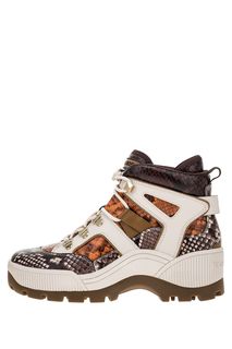 Кожаные ботинки с животным принтом Brooke Michael Michael Kors