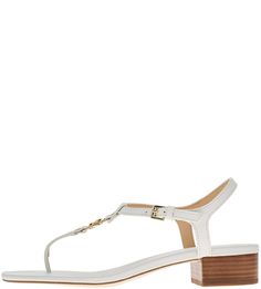 Кожаные сандалии черного белого Cayla Michael Michael Kors