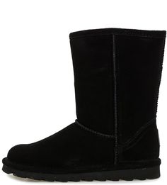 Черные замшевые полусапоги Bearpaw