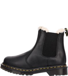 Утепленные полусапоги челси из гладкой кожи 2976 Leonore Dr. Martens