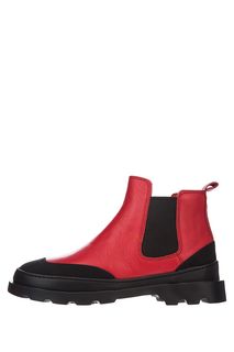 Красные кожаные полусапоги челси Camper