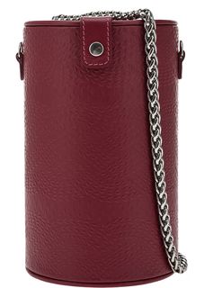 Кожаная сумка жесткой формы с тиснением Pepfer