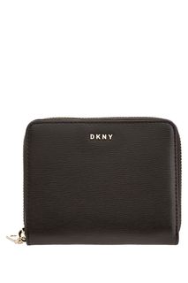 Кошелек из фактурной кожи на молнии Dkny