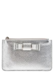 Кошелек из зерненой кожи на молнии Fabretti