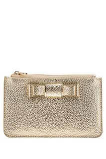 Кошелек из зерненой кожи на молнии Fabretti