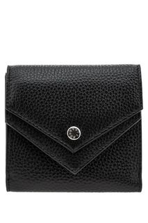 Кошелек из мягкой кожи черного цвета Fabretti