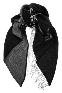 Шерстяной шарф с монограммой бренда Calvin Klein Jeans