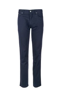 Синие прямые брюки из хлопка Polo Ralph Lauren