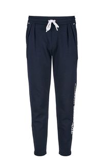 Темно-синие брюки в спортивном стиле с принтом Armani Exchange