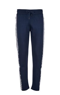 Синие брюки с карманами на молниях Guess