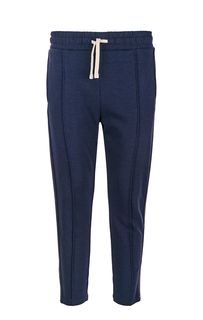 Синие зауженные брюки в спортивном стиле Tom Tailor Denim