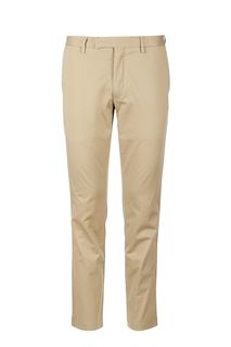 Бежевые зауженные брюки с карманами Polo Ralph Lauren