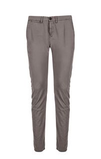 Хлопковые брюки серого цвета Tom Tailor