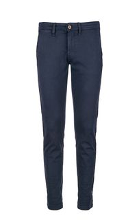 Синие хлопковые брюки чиносы Pepe Jeans