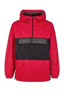 Красная ветровка-анорак Armani Exchange