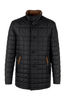 Легкая стеганая куртка черного цвета Bazioni