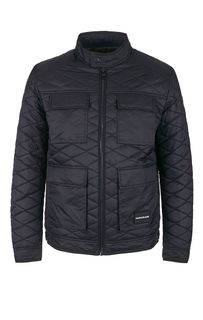 Синяя демисезонная куртка с семью карманами Calvin Klein Jeans