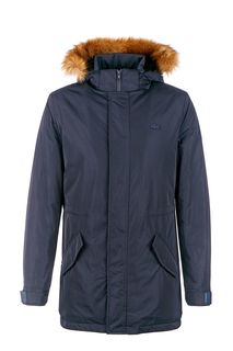 Синяя куртка с капюшоном Lacoste