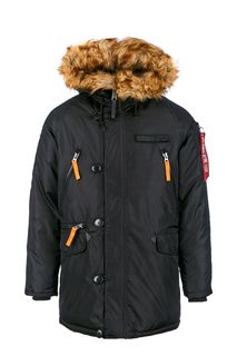 Куртка на молнии и пуговицах с карманами Alpha Industries