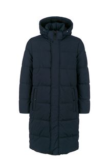 Удлиненная зимняя куртка синего цвета Geox