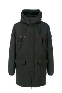 Удлиненная зимняя куртка с капюшоном EA7