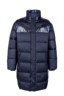Удлиненная куртка на молнии и кнопках Armani Exchange