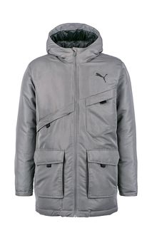 Серая куртка с капюшоном Puma