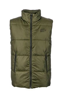 Утепленный жилет цвета хаки с логотипом бренда Urban Tiger