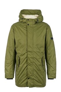Парка цвета хаки с капюшоном Tom Tailor Denim
