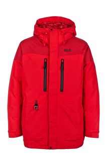 Красная парка с комбинированным утеплителем North Ice Parka Jack Wolfskin