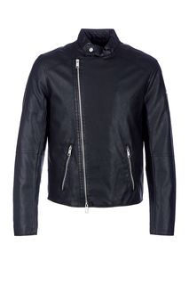 Черная куртка с молниями на рукавах Armani Exchange