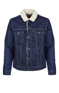 Утепленная джинсовая куртка на кнопках Sherpa Trucker Levis®