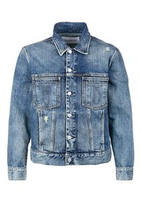 Куртка из денима с потертостями Calvin Klein Jeans