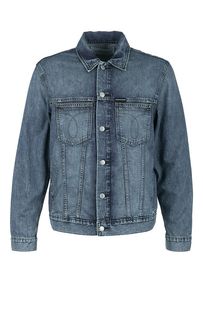 Синяя джинсовая куртка с четырьмя карманами Calvin Klein Jeans
