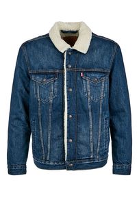 Утепленная джинсовая куртка на кнопках Sherpa Trucker Levis®