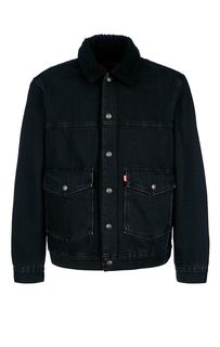 Черная утепленная джинсовая куртка на кнопках Levis®