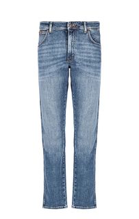 Синие джинсы прямого кроя Wrangler