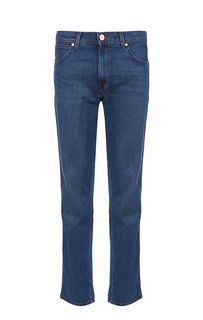 Слегка зауженные синие джинсы с декоративными заломами Greensboro Wrangler