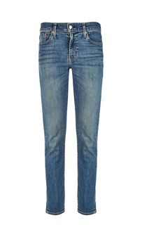 Зауженные синие джинсы с заломами 511™ Slim из инновационной эластичной ткани Levis®