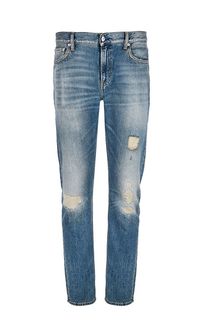 Рваные джинсы с низкой посадкой CKJ 026 Calvin Klein Jeans