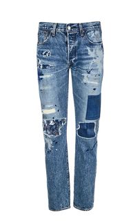 Синие джинсы с декоративной отделкой 501® Original Levis: Made & Crafted