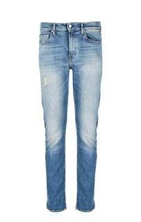 Джинсы с низкой посадкой и заломами CKJ 026 Calvin Klein Jeans
