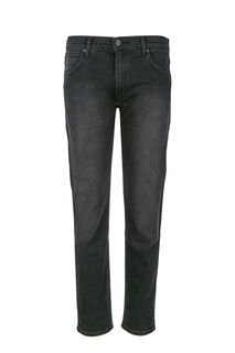 Прямые черные джинсы с декоративными заломами Greensboro Wrangler