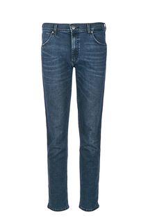 Прямые синие джинсы с декоративными заломами Greensboro Wrangler