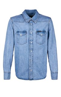 Рубашка из денима на кнопках Calvin Klein Jeans
